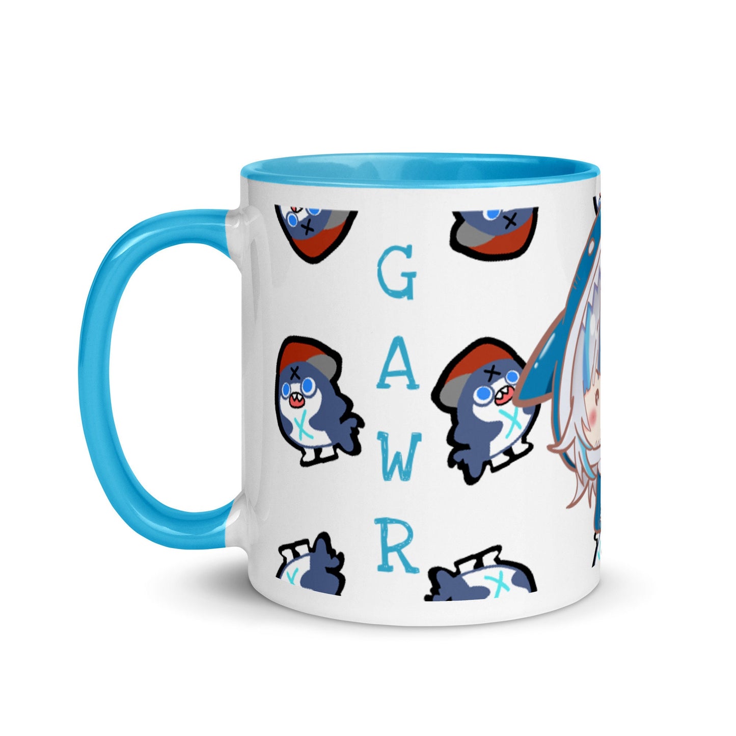 Hololive EN Gawr Gura Mug with Color Inside