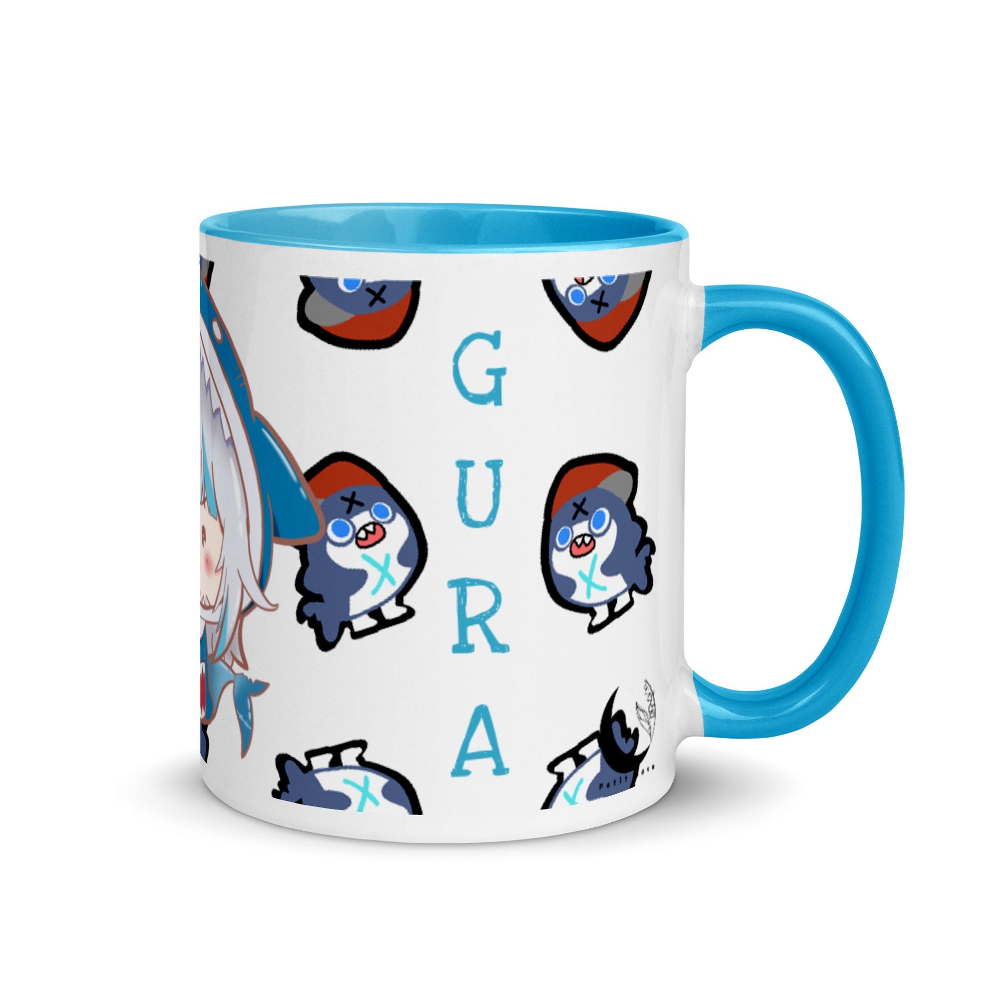 Hololive EN Gawr Gura Mug with Color Inside