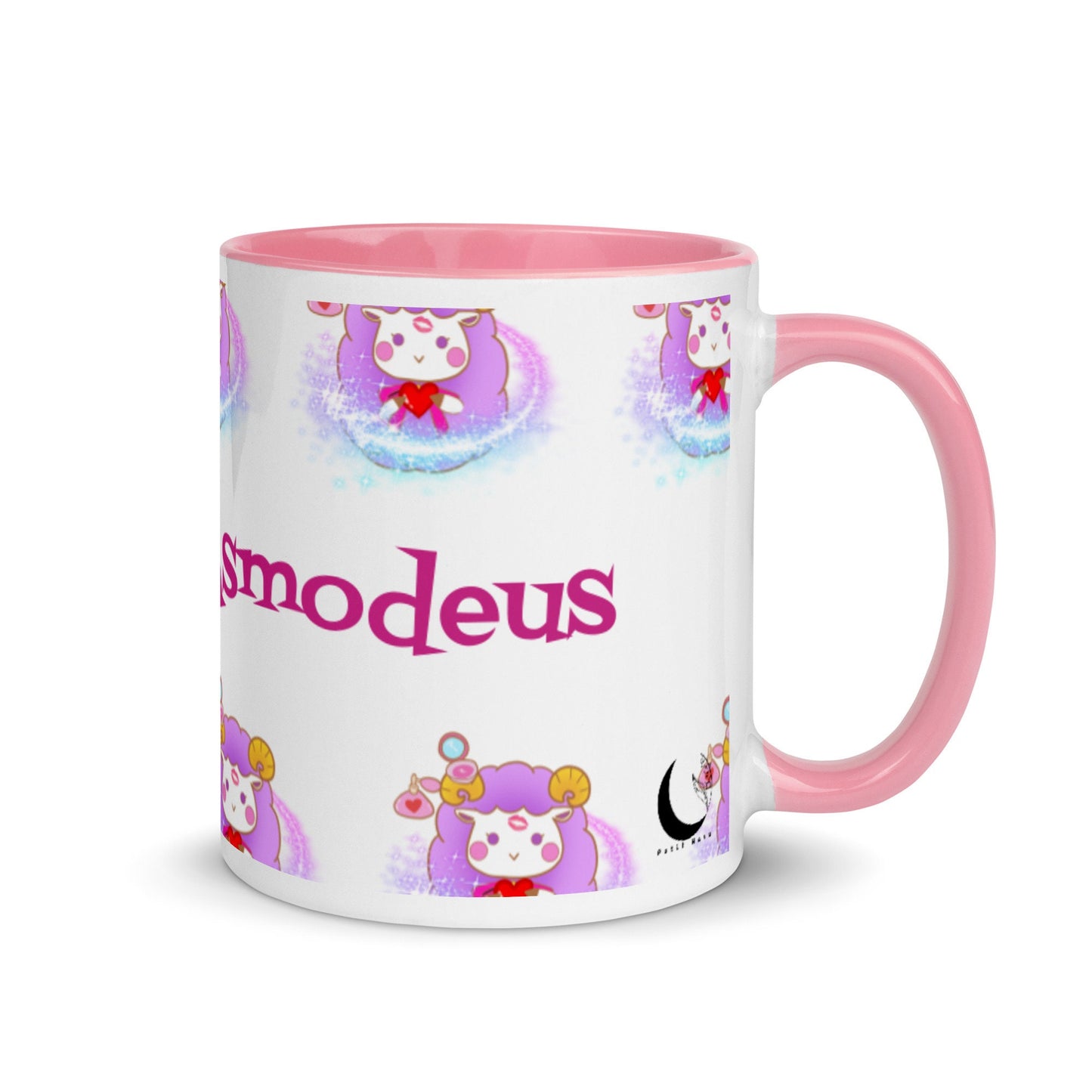 Asmodeus Obey Me Merch Otome game Mug with Pink Color Inside