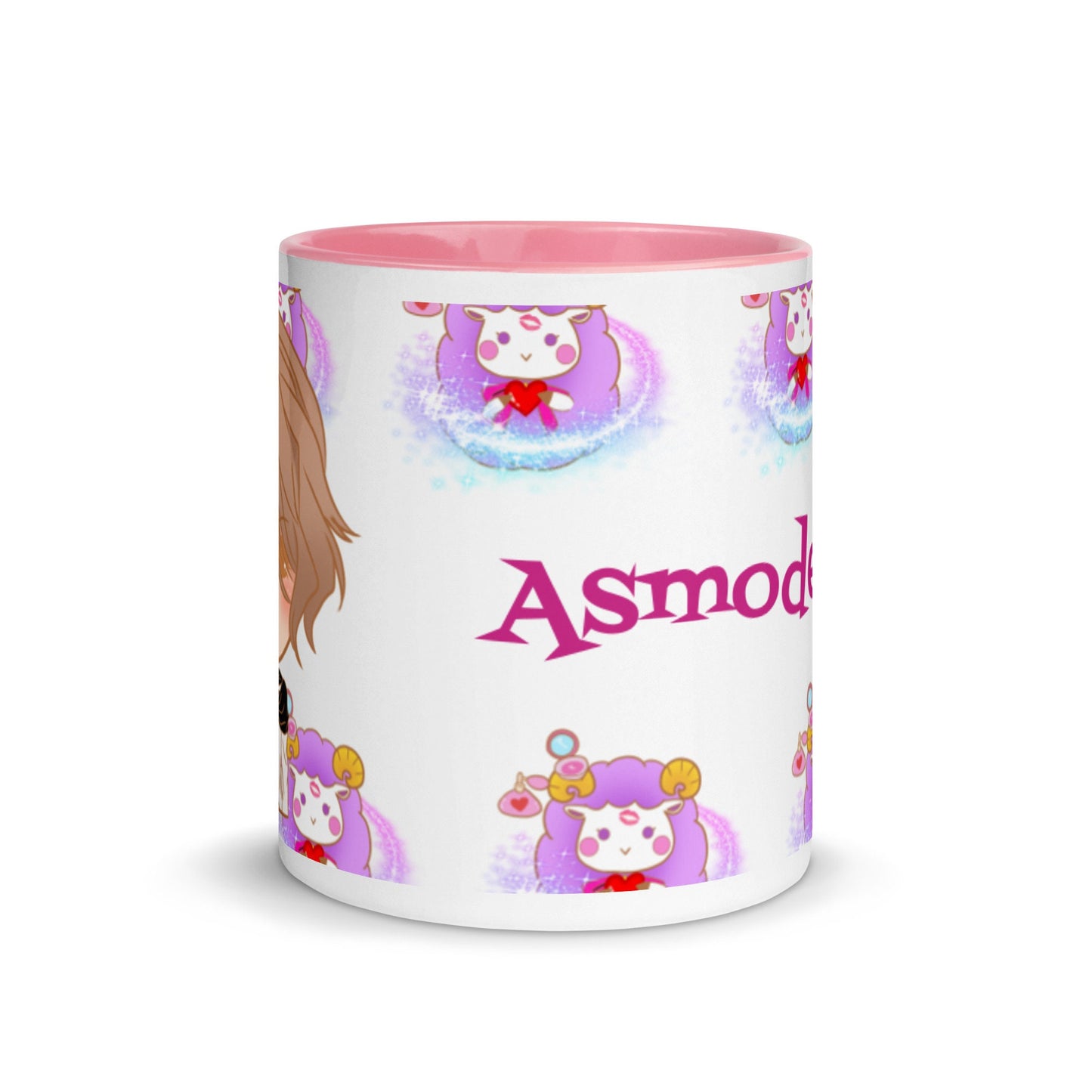 Asmodeus Obey Me Merch Otome game Mug with Pink Color Inside