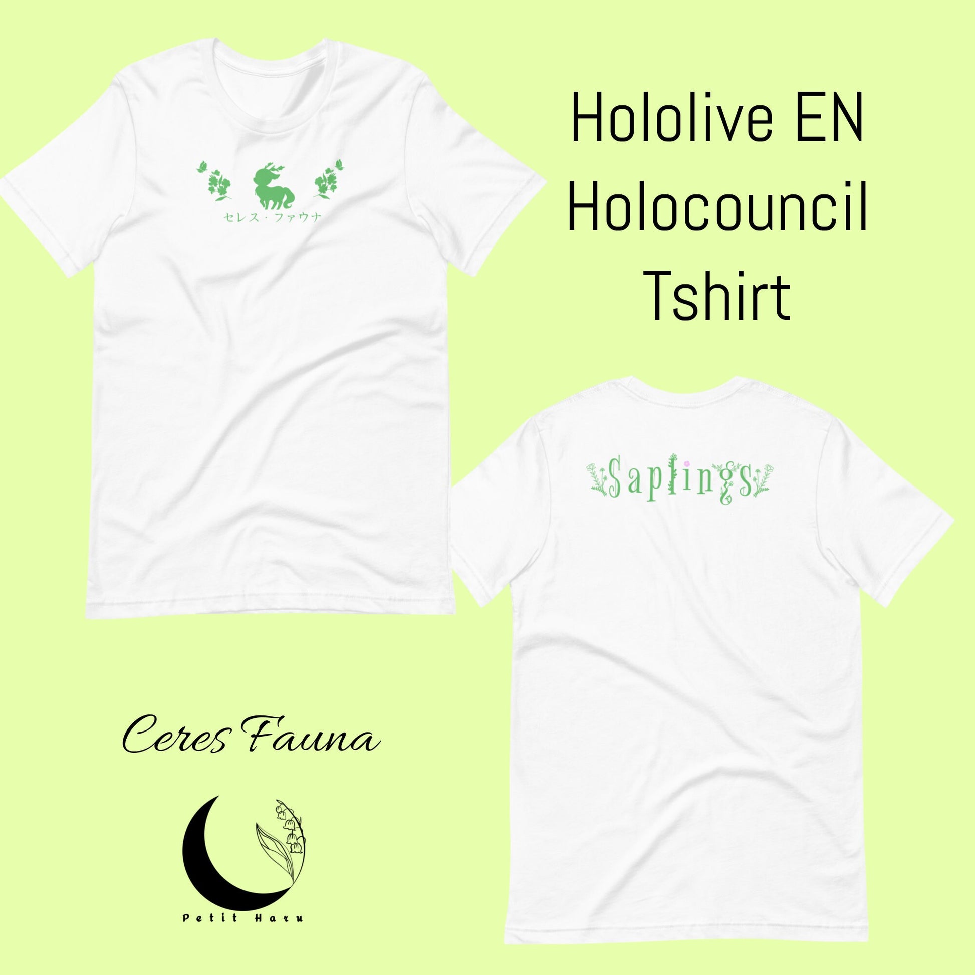 Ceres Fauna Merch Hololive Holocouncil Saplings Unisex t-shirt