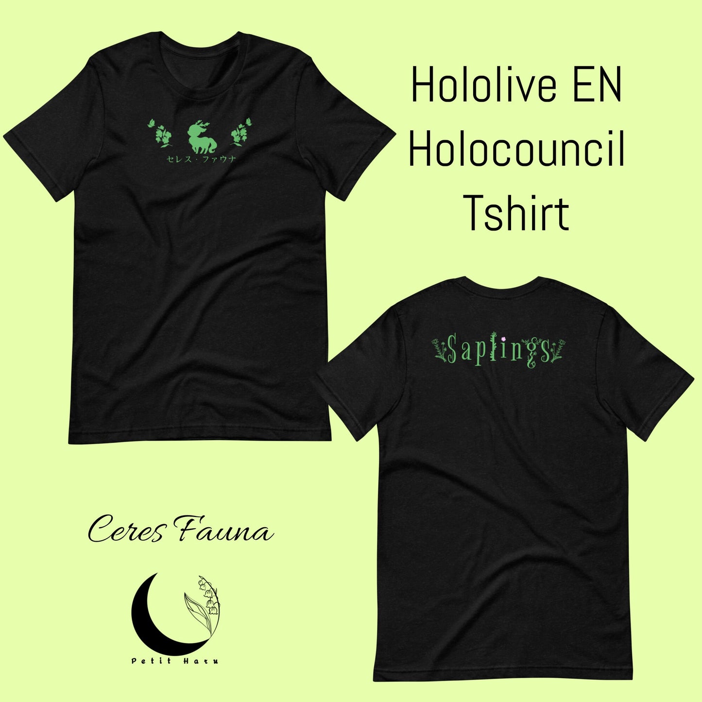 Ceres Fauna Merch Hololive Holocouncil Saplings Unisex t-shirt