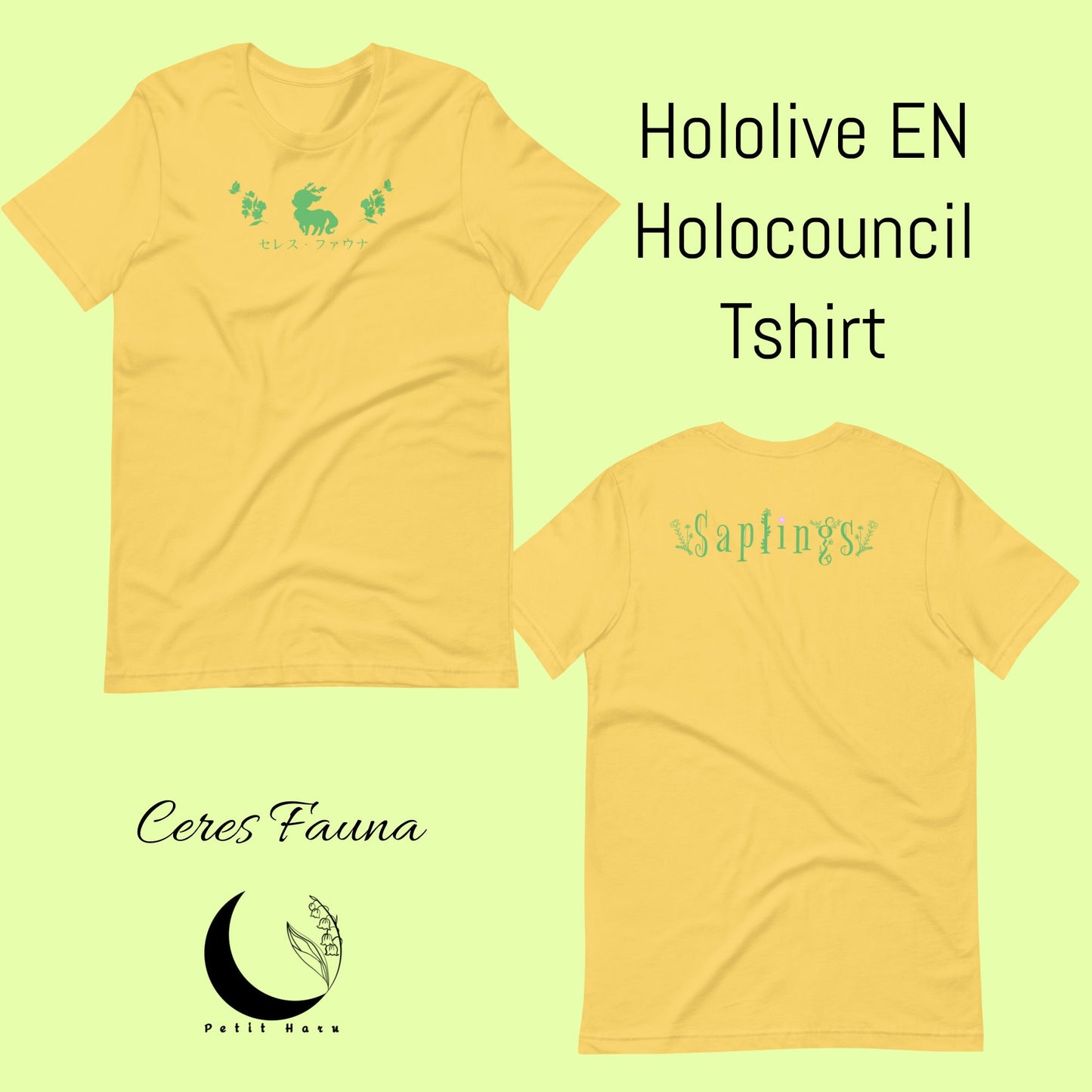 Ceres Fauna Merch Hololive Holocouncil Saplings Unisex t-shirt