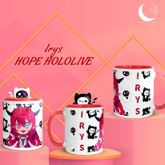 Irys Hope Hololive EN Two-Tone Coffee Mugs, 11oz & 15oz | Vtuber Merch