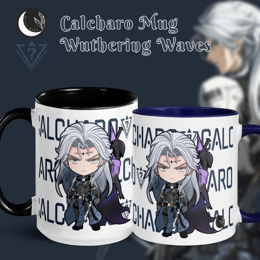 Calcharo Wuthering Waves Fanart Mug with Navy and Black Color Inside | 11oz & 15oz