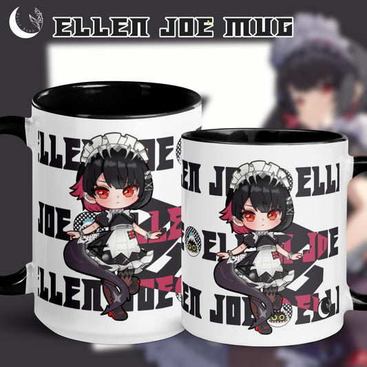 Ellen Joe ZZZ Fanart Mug with Black Color Inside, 11oz & 15oz