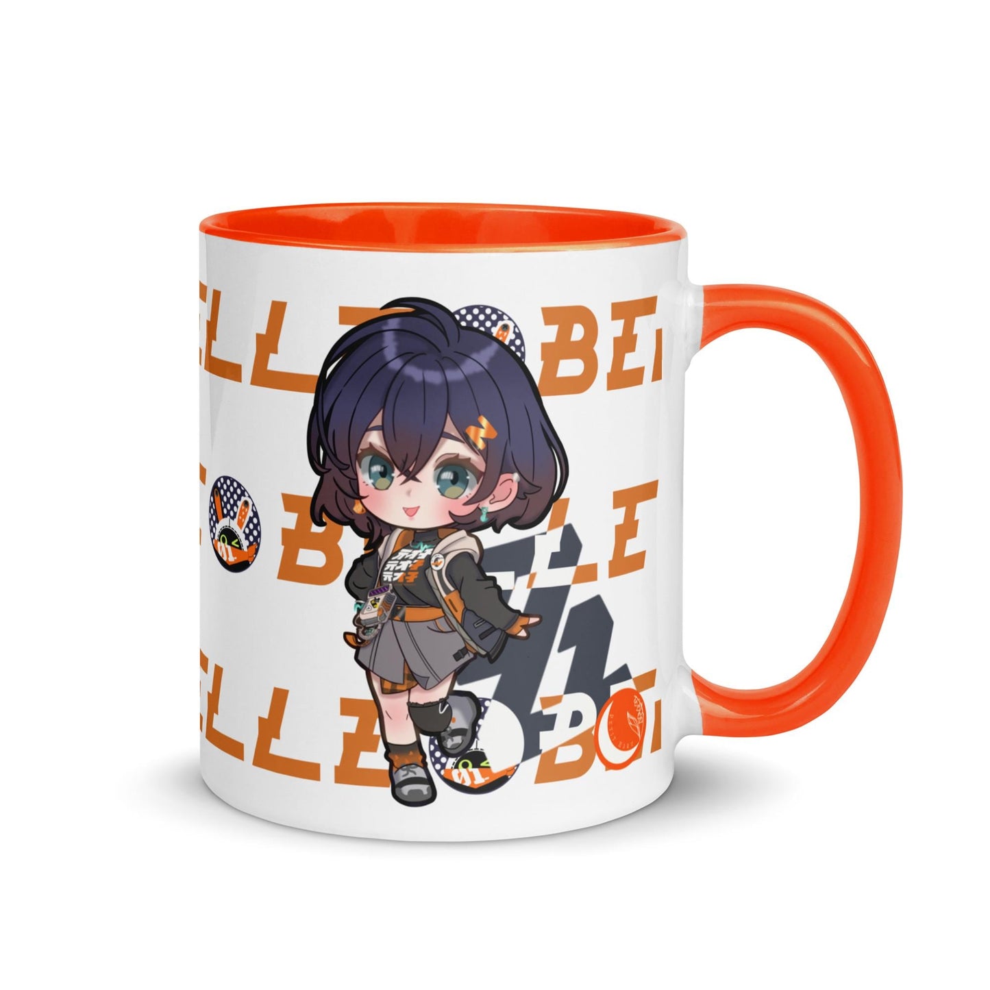 Belle and Wise ZZZ Fanart Mug with Navy, Black, Orange Color Inside | 11oz & 15oz