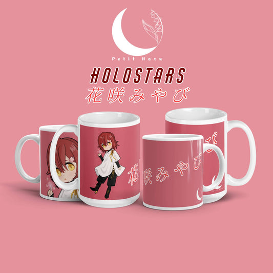 Holostars Hanasaki Miyabi fan made printed glossy mug