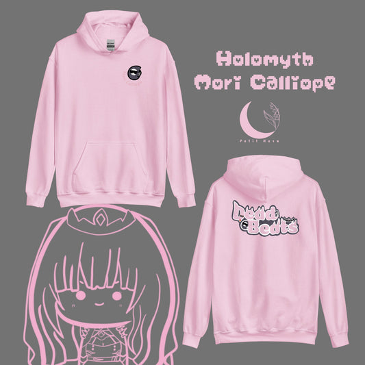 Hololive Mori Calliope Dead beats Pink Version Fan made Unisex Hoodie