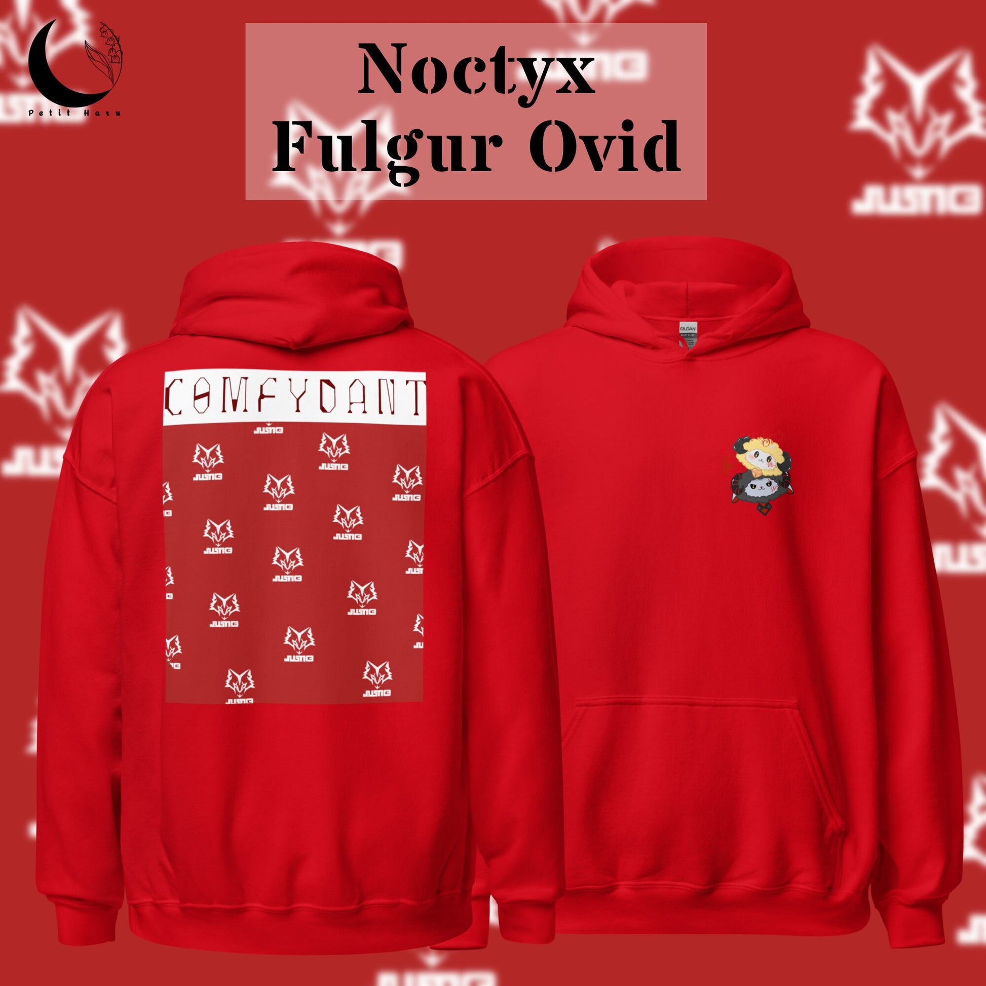 Fulgur Ovid Nijisanji Noctyx Comfydant Unisex Heavy Blend Hooded Sweatshirt Hoodie | Vtuber Merch